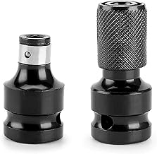Impact Wrench Bit Adapters - 1/2 to 1/4 Inch Socket Converter - Precision Accessories for Ratchet Wrenches, Screwdrivers and More - Sturdy and Versatile - High Quality Tools