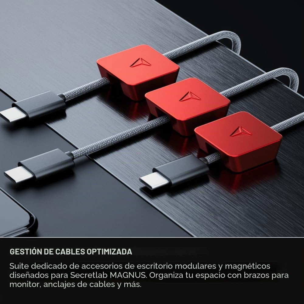 Secretlab Magnus EVO XL Escritorio Elevable Eléctrico, Extra Grande, Negro | Gestión de cables magnética, Columna de alimentación integrada, Bandeja de cables, Escritorio Gaming, Ergonómico