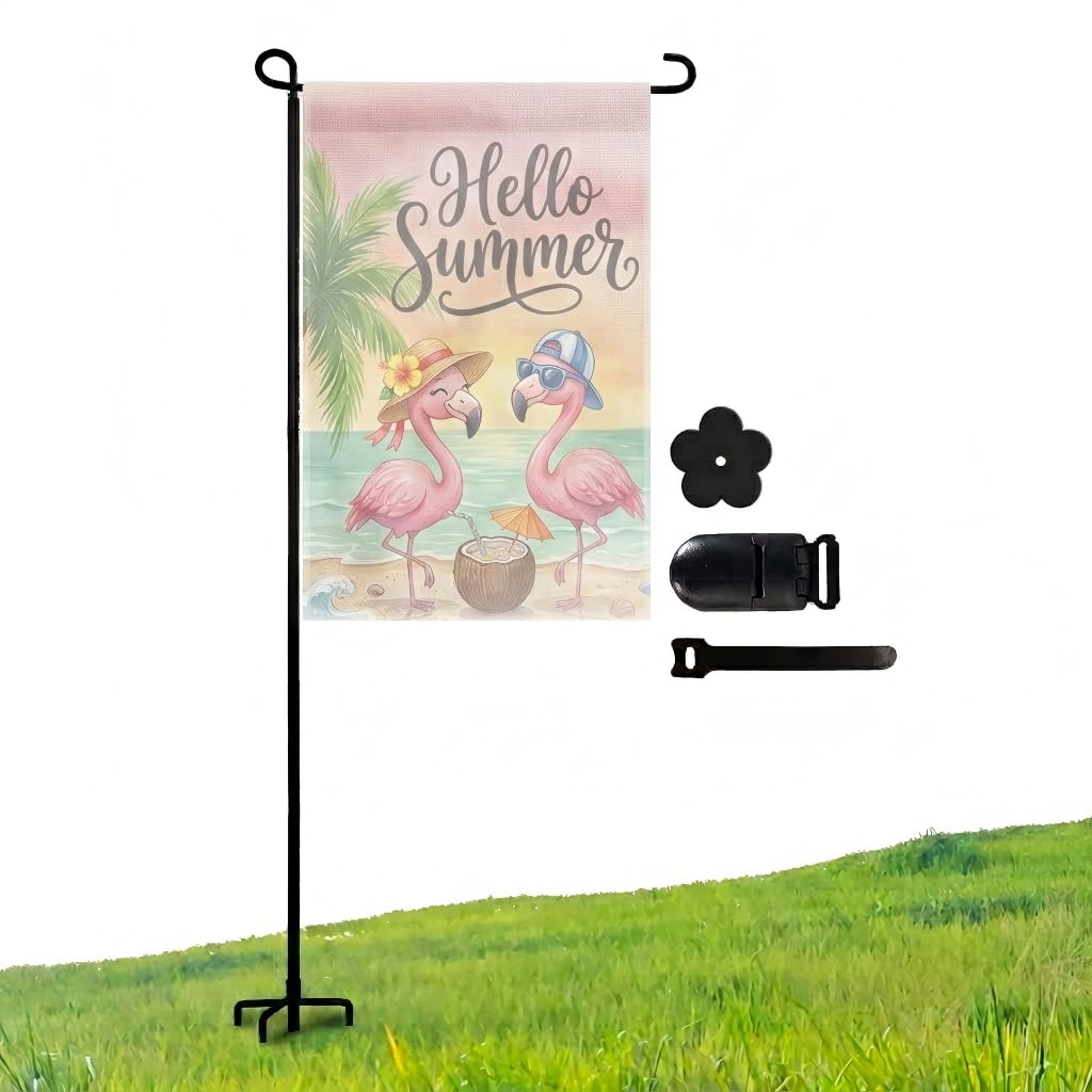 Heavy-Duty 4-Prong Flag Pole Holder Stand – Weatherproof Outdoor Garden & Yard Flag Base for 12x18 Inch House Flags, Sturdy Ground Flagpole Stand with Metal Spikes for All-Season Decoration-picture-15
