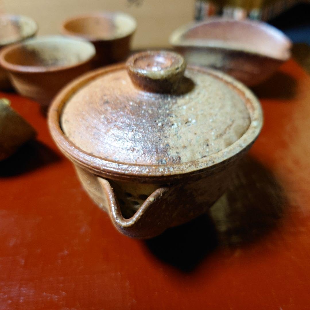 B163b  高橋楽斎作　花入・徳利・玉露茶器　3点セット　共箱　極箱 Amazon.co.jp: 信楽焼 楽斎 高橋楽斉 玉露 煎茶器 7点 : 文房具