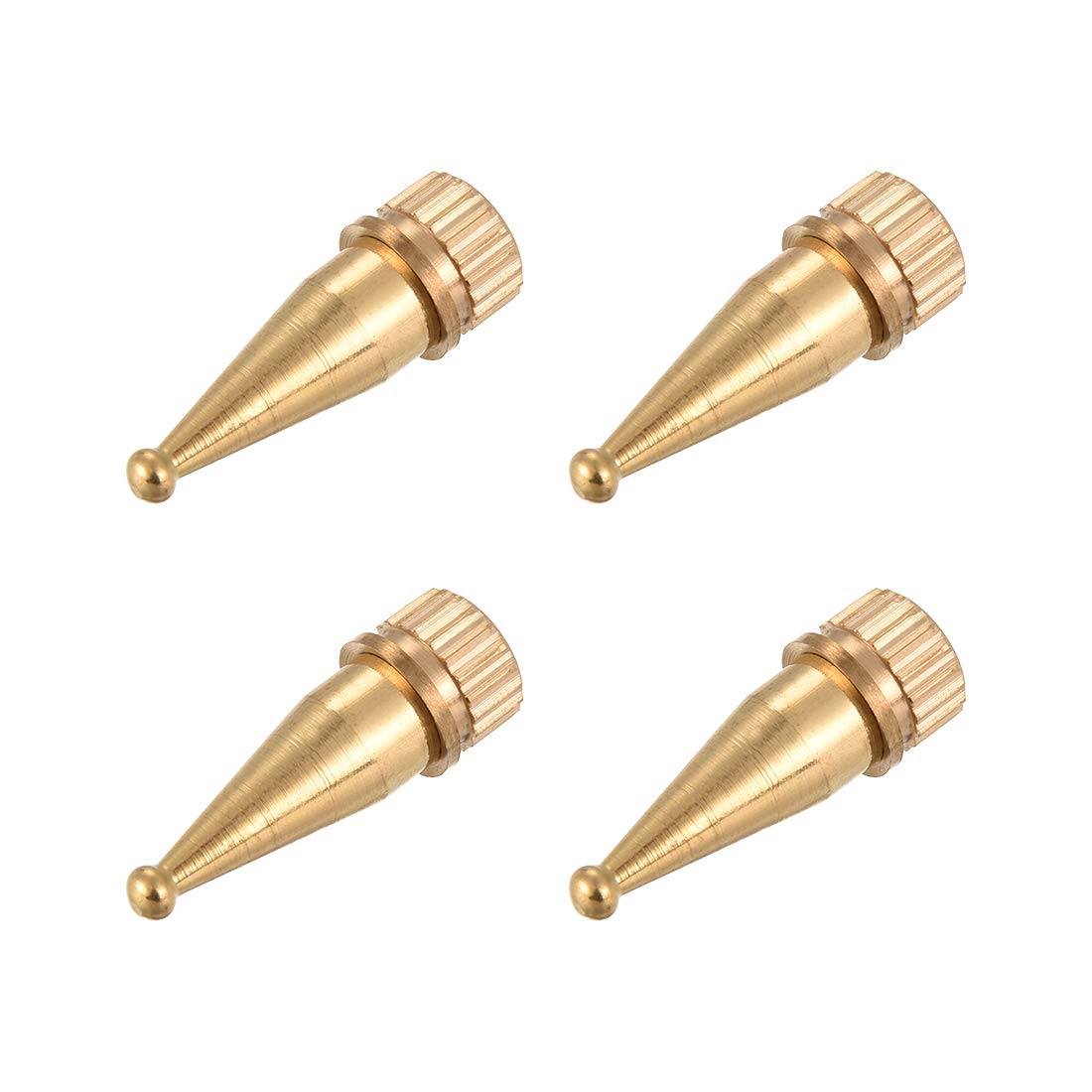 uxcell Speaker Spikes for Hi-fi Feet, Speaker Stands, Copper M8 Thread,36.2mm(H) 4pcs