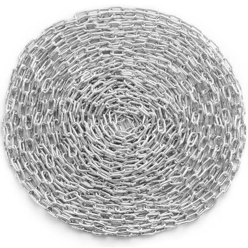 VEVOR Grade 30 Chain 1/4 Inch by 100Ft Length Grade 30 Proof Coil Chain Zinc Plated Grade 30 Chain for Towing...