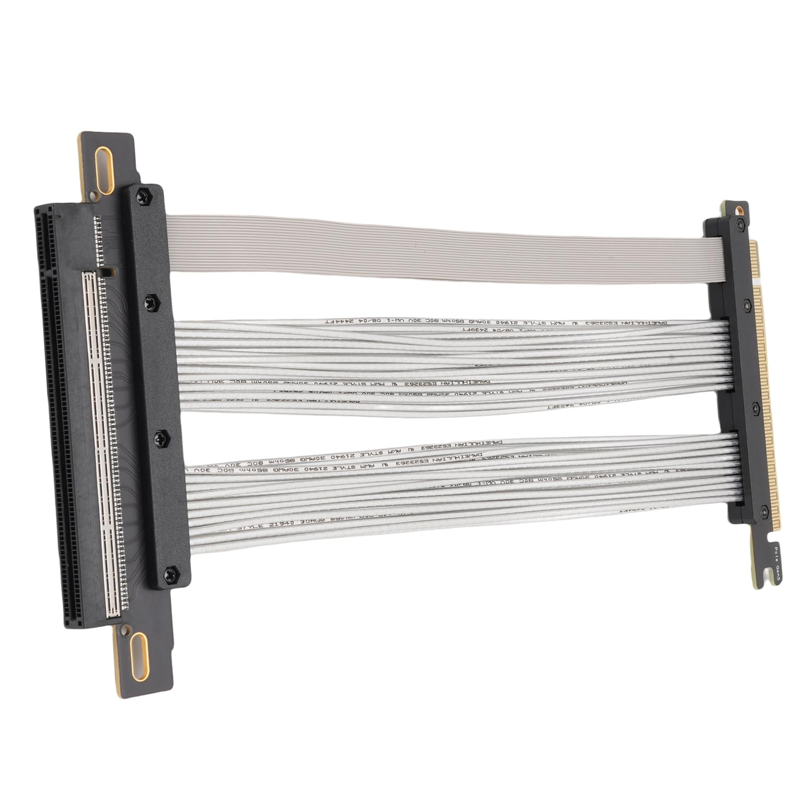 aqxreight Kabel Nośny PCIe 5.0 X16 Rozszerzenie GPU Nowej Generacji dla RTX4090 5090 RX8900 128 GB/s Gen 5 Zgodność z Chłodzeniem ITX i Mocowaniami Pionowymi Ekranowany Adapter Karty Graficznej 30