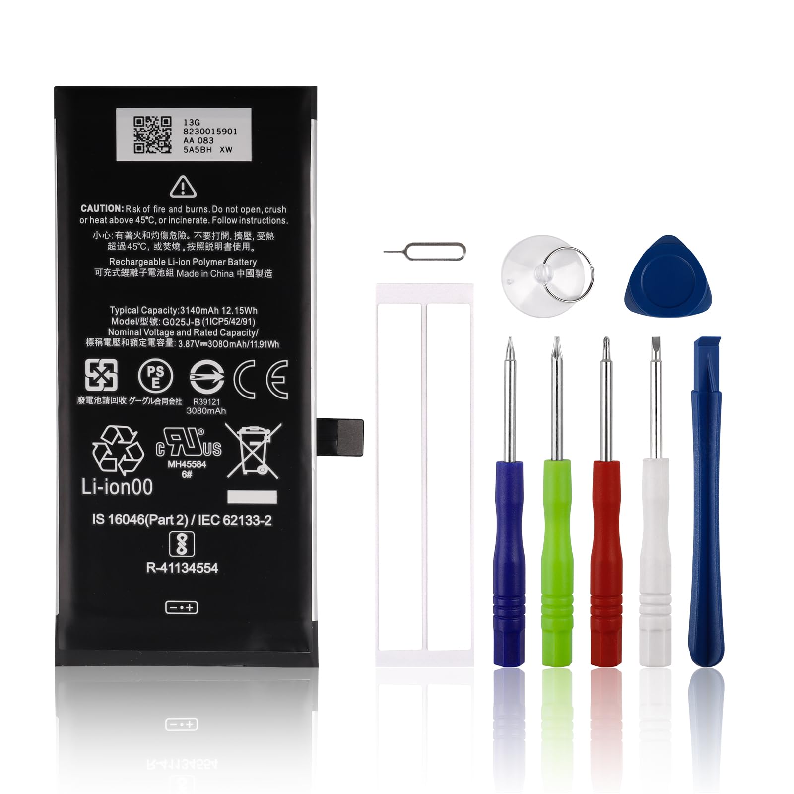 SwarKing Replacement Battery G025J-B Battery Compatible with Cellphone Google Pixel 4A with Free Tools