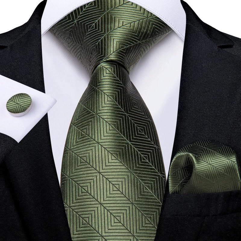 Conjunto de corbata de seda para hombre miniatura 2
