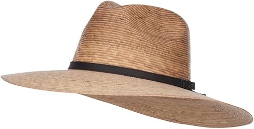 Sombrero safari con trenza de palma para hombre
