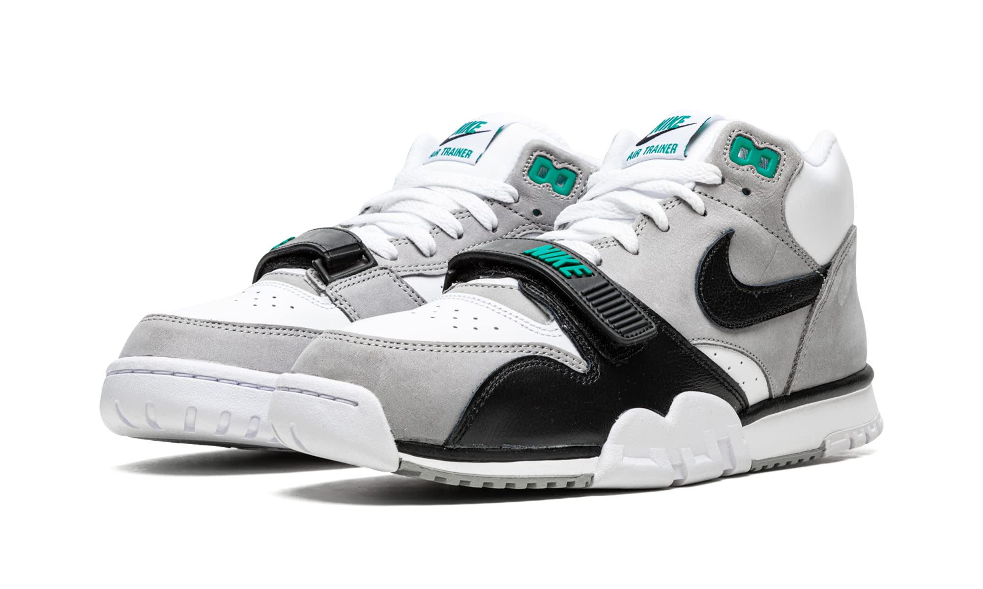 Nike Tenis de Baloncesto Air Trainer 1 para Hombre, Blanco Negro Gris Medio, 43 EU