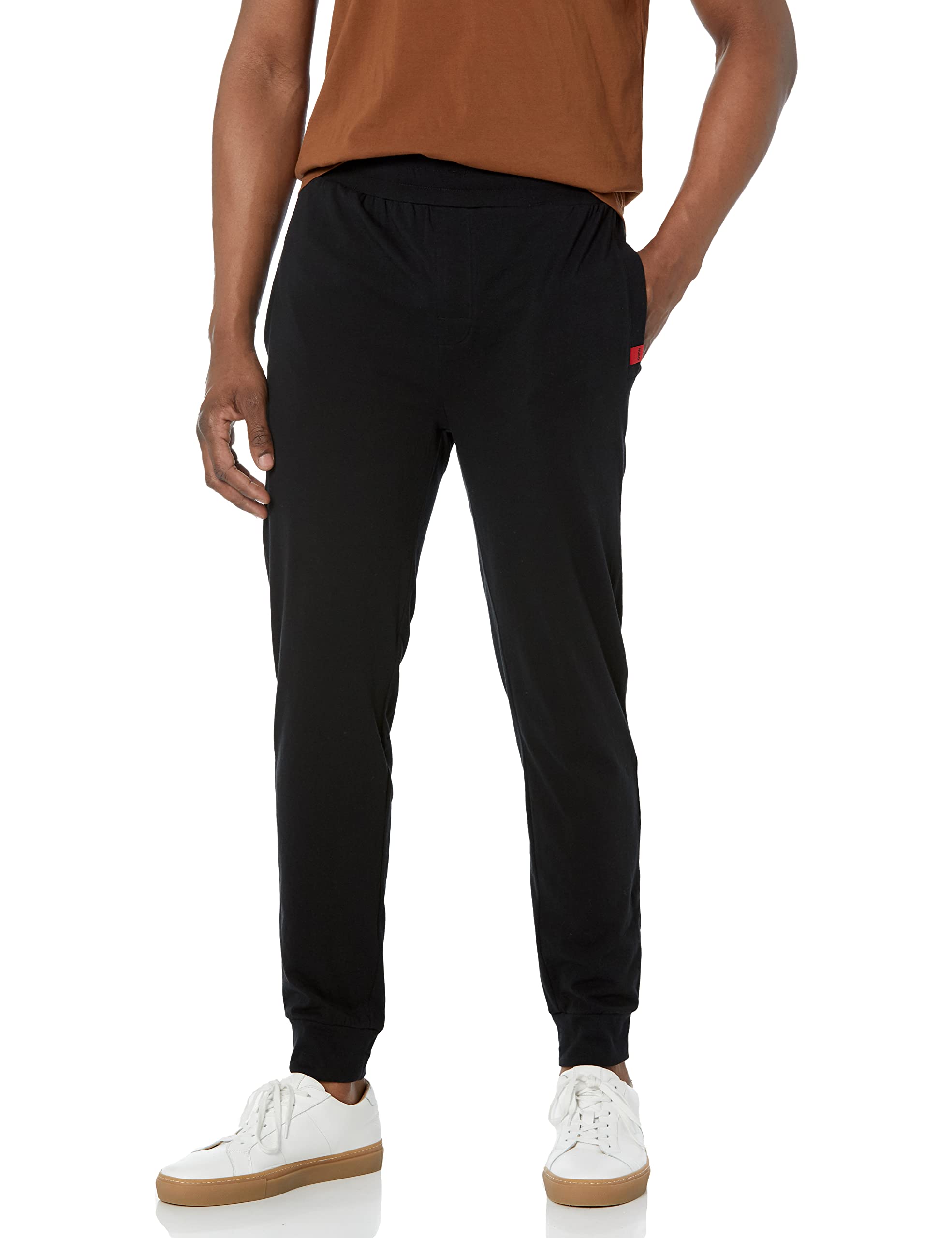 HUGO Men's Solid Cotton Blend Jogger Pants