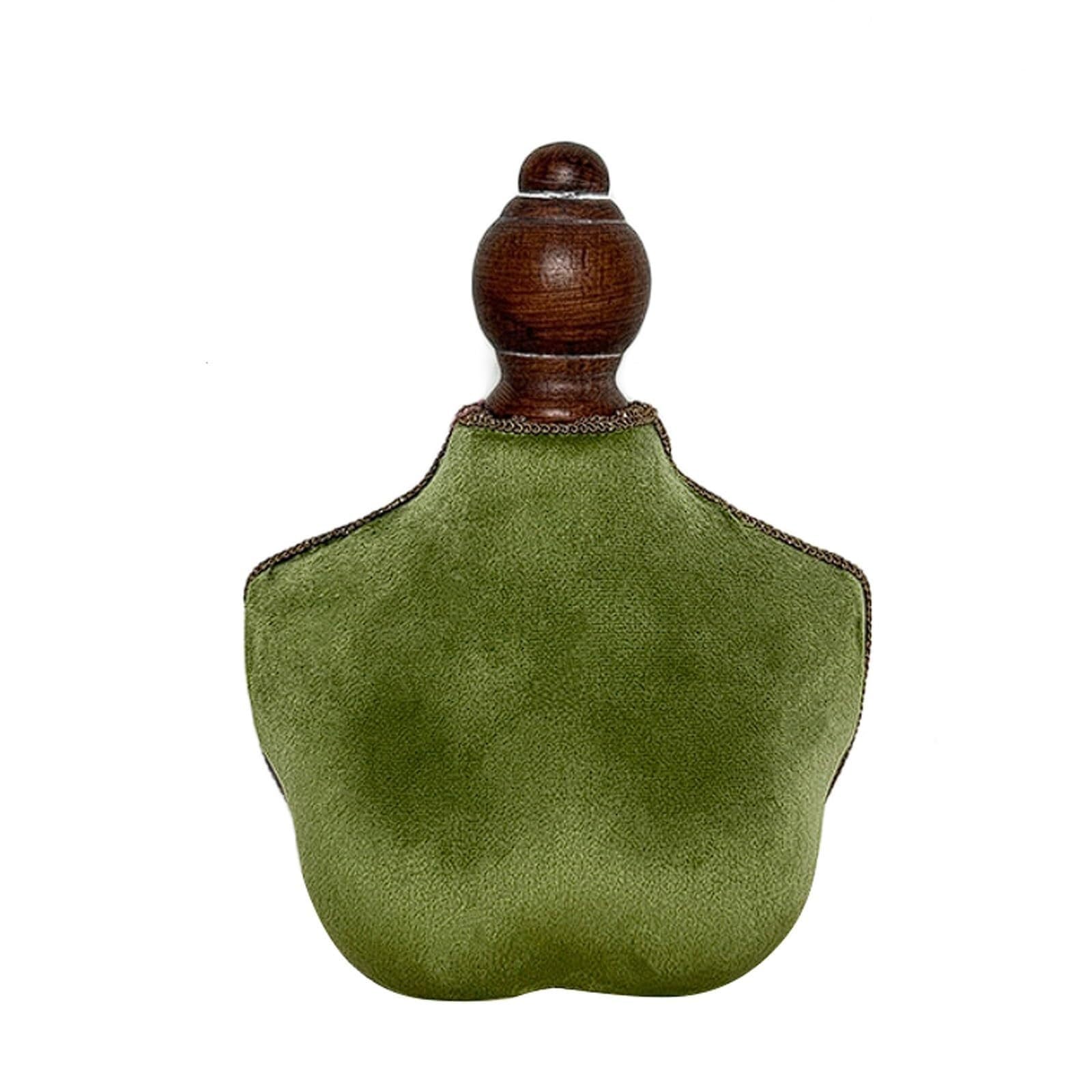 WxuuLTGJR Green Jewelry Display Stand Mannequin Jewelry Easel Stand Holder Wooden Earring Tower Rack Countertop Pearl Organizer Props(18 * 9.5 * 22cm)