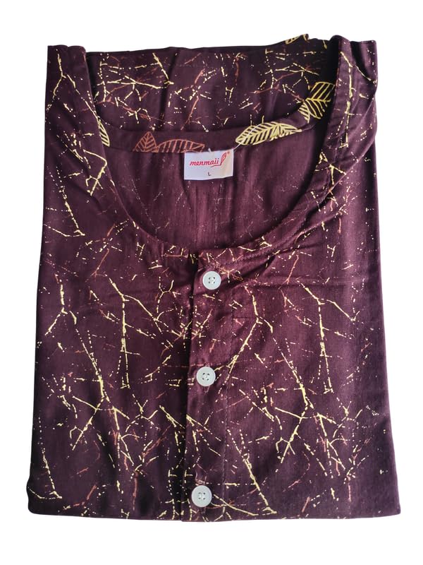 Image of MENMAII Women's [L-4XL] Full Open /Front Buttoned [a Kind of Adaptive Clothing] Multipurpose Nighty for Maternity /Pregnancy /Elderly /Patient /Feeding /Hospital Purpose Nighty Calf Length