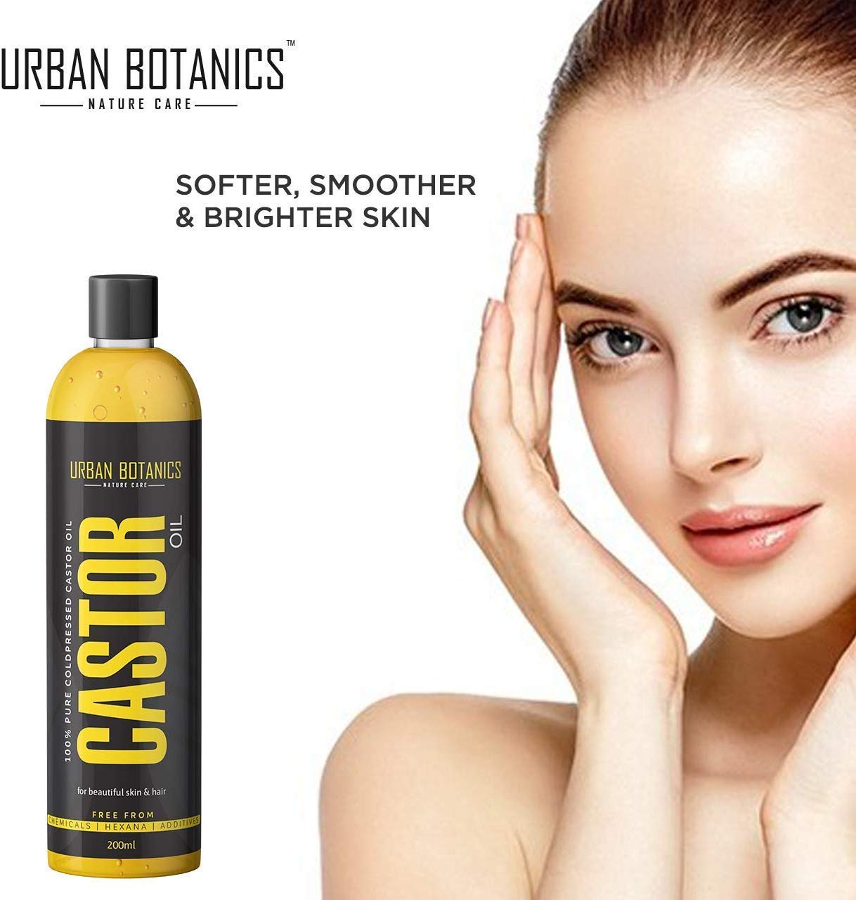UrbanBotanics® Cold Pressed Castor Oil for Hair Growth & UrbanBotanics® Pure Aloe Vera Skin/Hair Gel With Vitamin E & Natural Emollients (Paraben Free) 4
