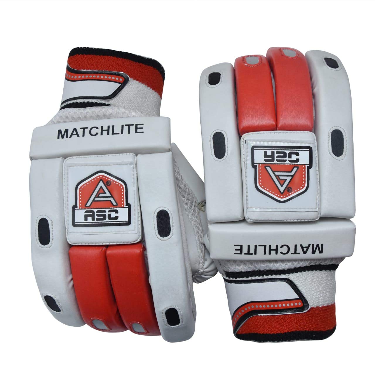 ASC Faux Leather Sports Cricket Batting Gloves - Match lite (Red) (B081QDXXQQ) Amazon Price History, Amazon Price Tracker