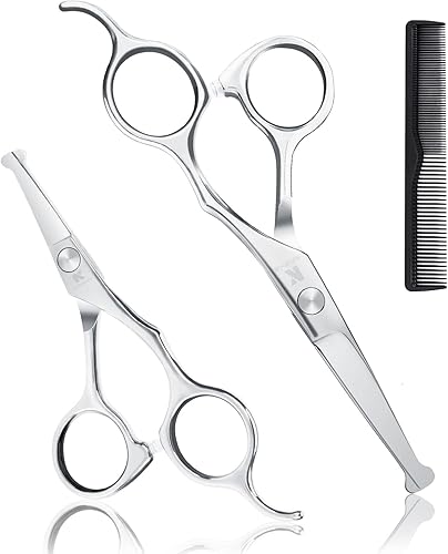 Miniatura 1 de Kit profesional de tijeras de corte de pelo para niños, puntas redondeadas, tijeras de corte de pelo de peluquería (6.1 pulgadas) y tijeras de corte