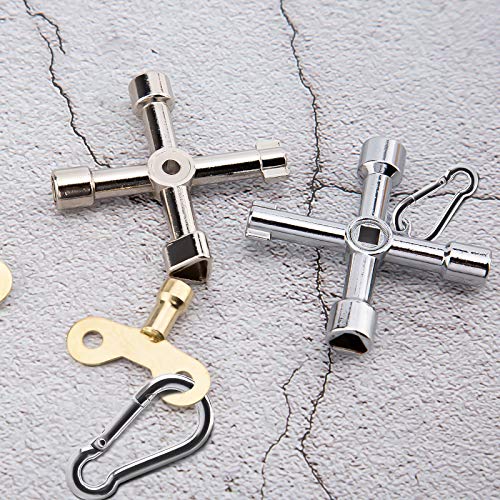 image for LUTER 10Pcs Brass Valve Keys, Bleed Hole Key Vent Air Lock Key Plumbin