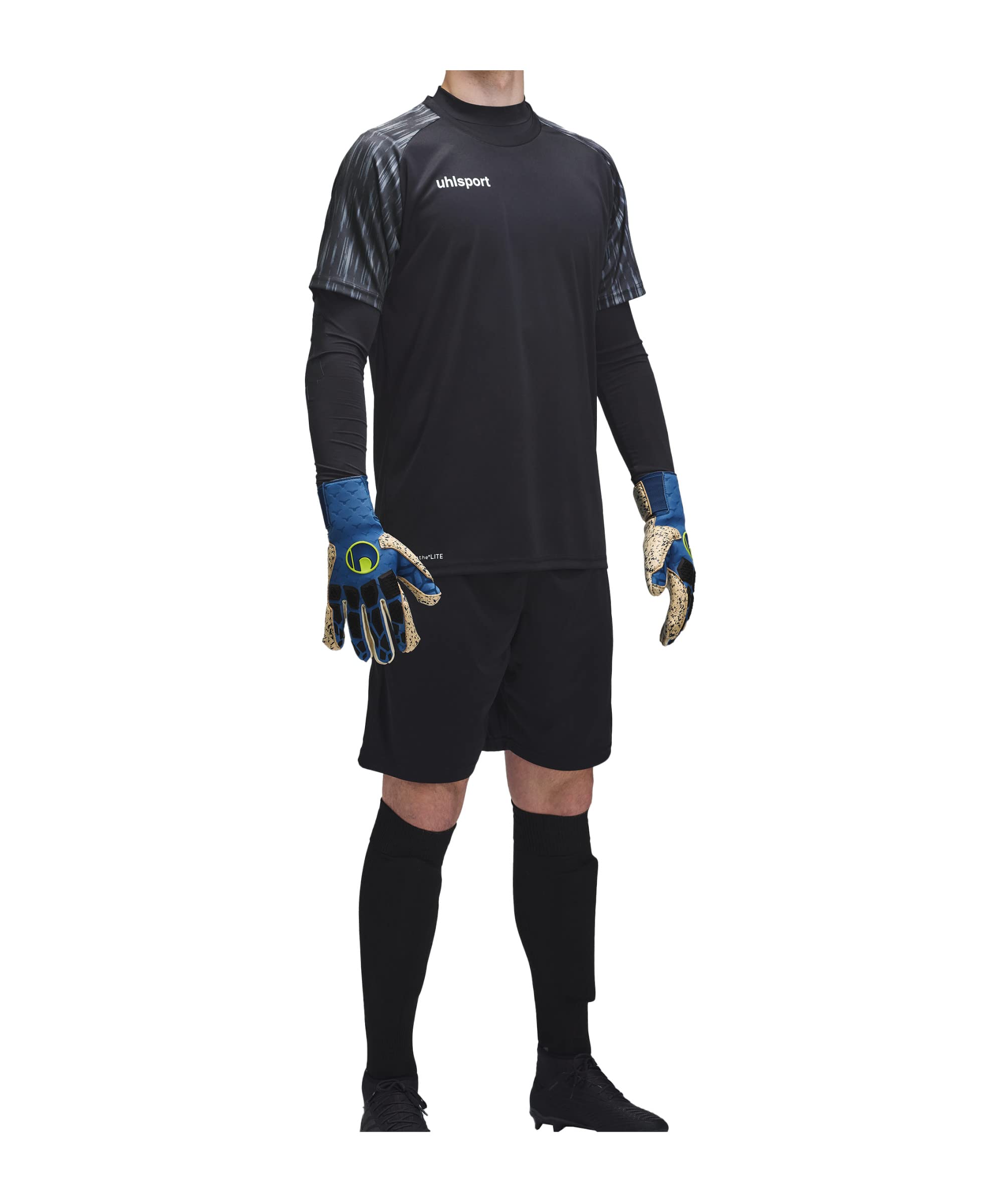 uhlsport Reaction Junior Goalkeeper-Set Completo, Composto da Maglietta e Pantaloni Imbottiti, Abbigliamento da Portiere per Ragazzi Uomo