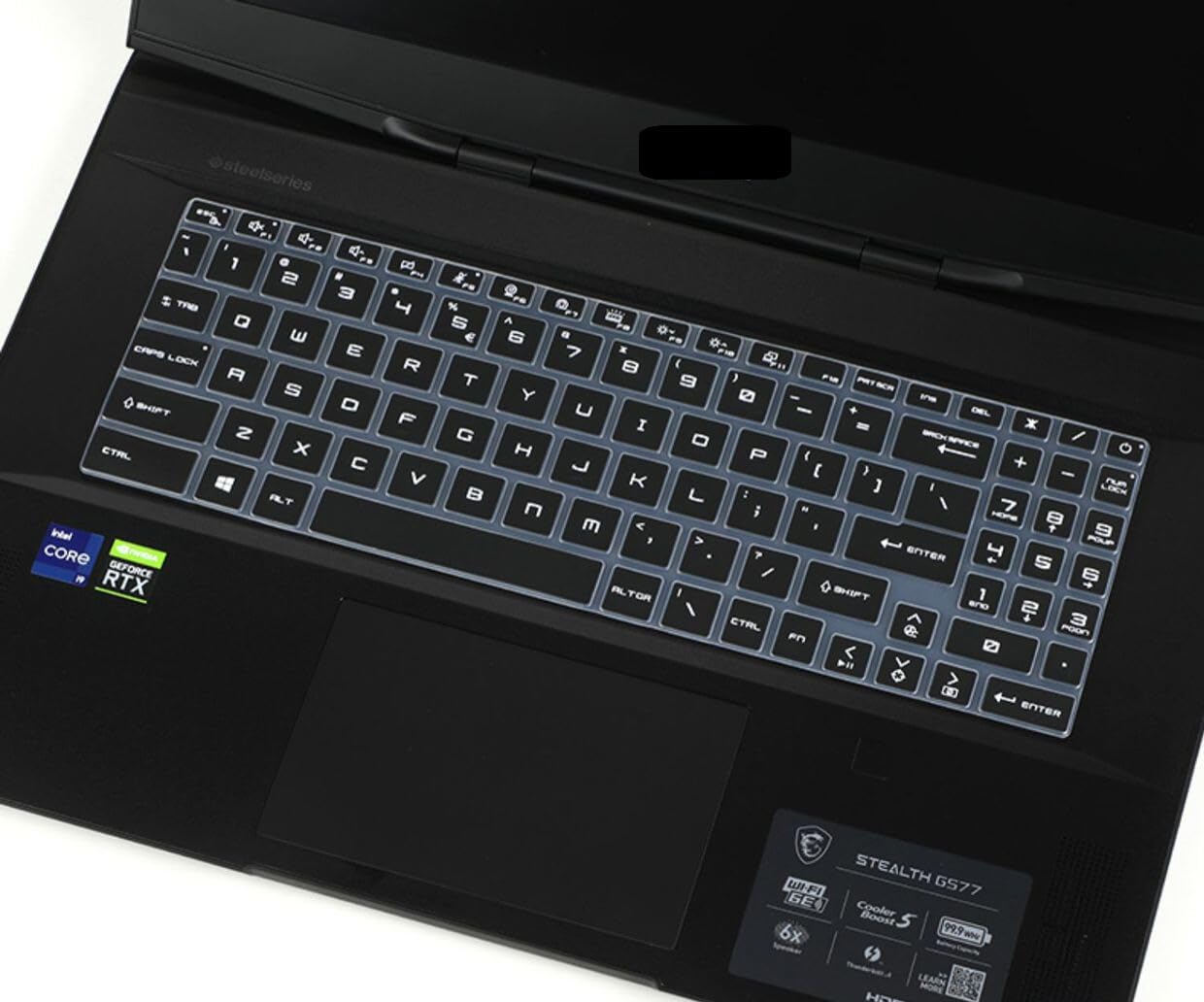 RAYA Silicone Keyboard Cover for MSI Bravo 15 MSI Katana GF66/GF76 MSI Alpha 15/Alpha 17 MSI Pulse GL66/GL76 MSI Crosshair 15/17 MSI Sword 15/17 Gaming Laptops (Black)-image-15