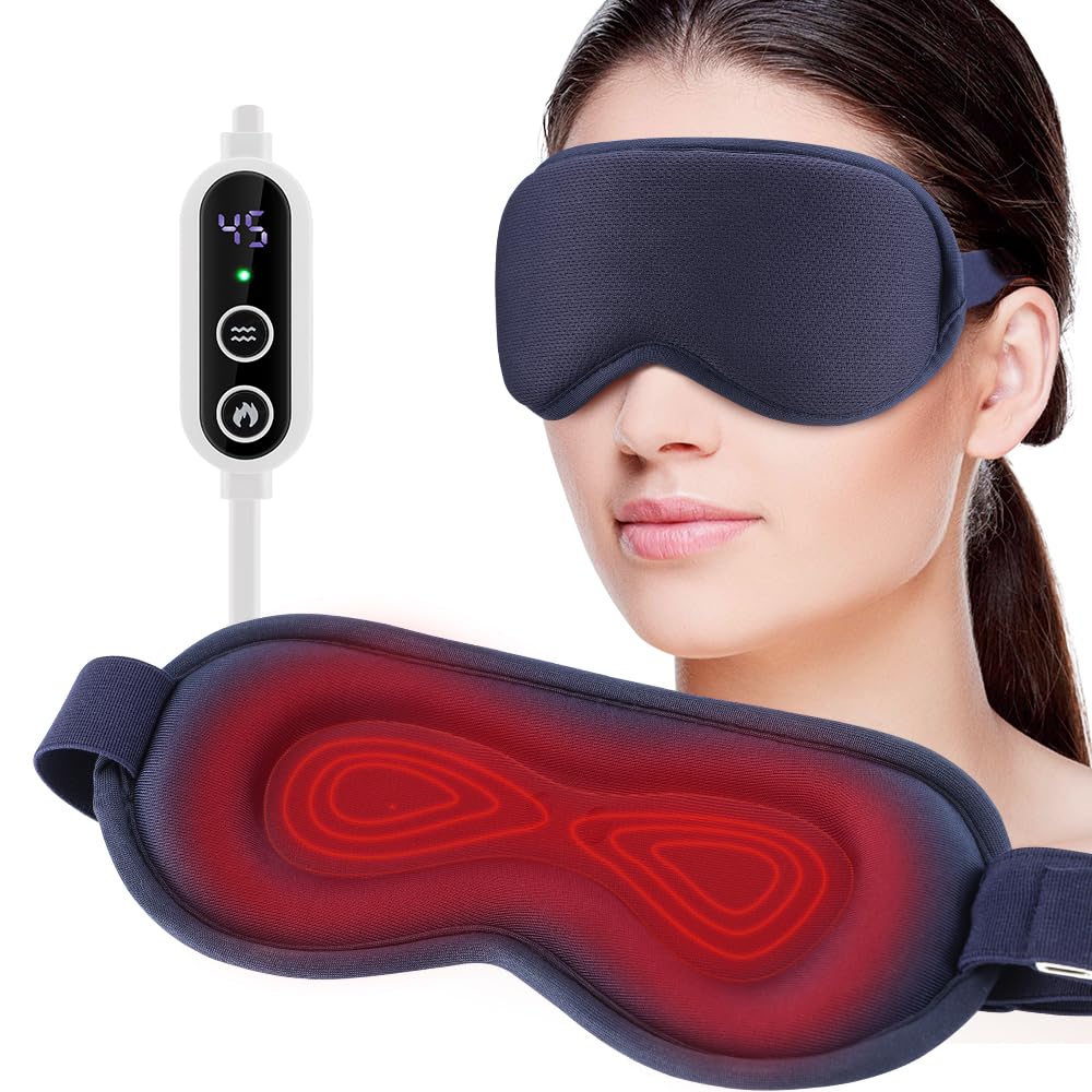 Eye Massager with Heat 6 Massage Modes Eye Mask Birthday Gifts for Women Men Friend Mom and Dad