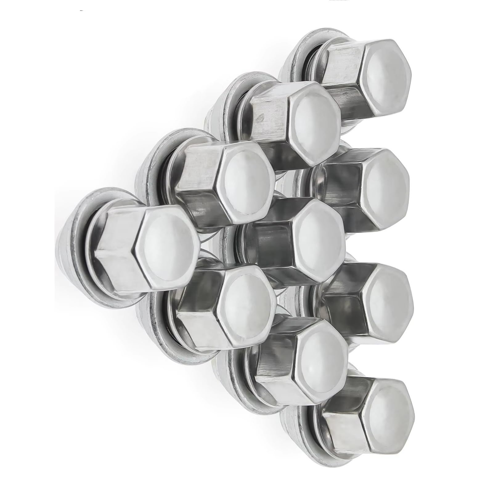 Ruota Bulloni Alette Prigionieri Compatibile Con C-Max 2003-2017 Per Kuga 2008-2012 Per Mondeo 1992-2014 Auto Ruota Borchie Per Set Bulloni Dado Lug Tire Stud(10PCS)