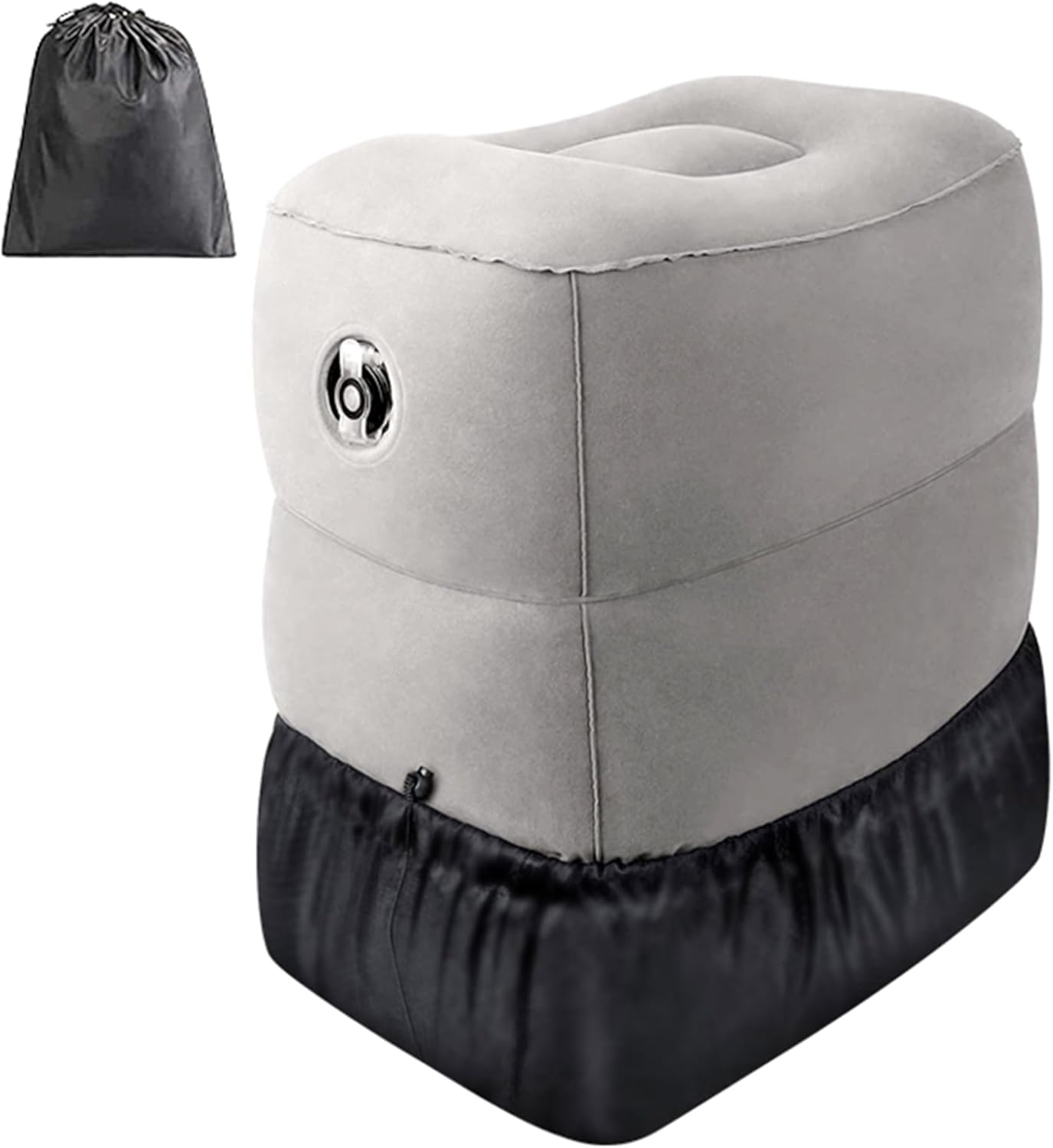 Lencity Inflatable Airplane Foot Rest Pillow for Air Travel