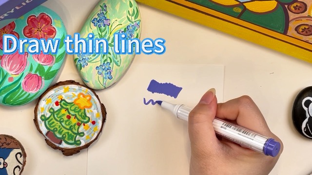 Amazon.com: languo 36 Colors Acrylic Paint Markers Set, Soft Brush