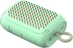 Ruimatech MS6 Caixa de Som Bluetooth Portátil IPX6, Grave Turbo 6W com Ímã NdFeB, 12h de Música, TWS Estéreo, Capa Antichoque, Hands-Free, Presente pra Festa, Trilha e Piscina (Verde)