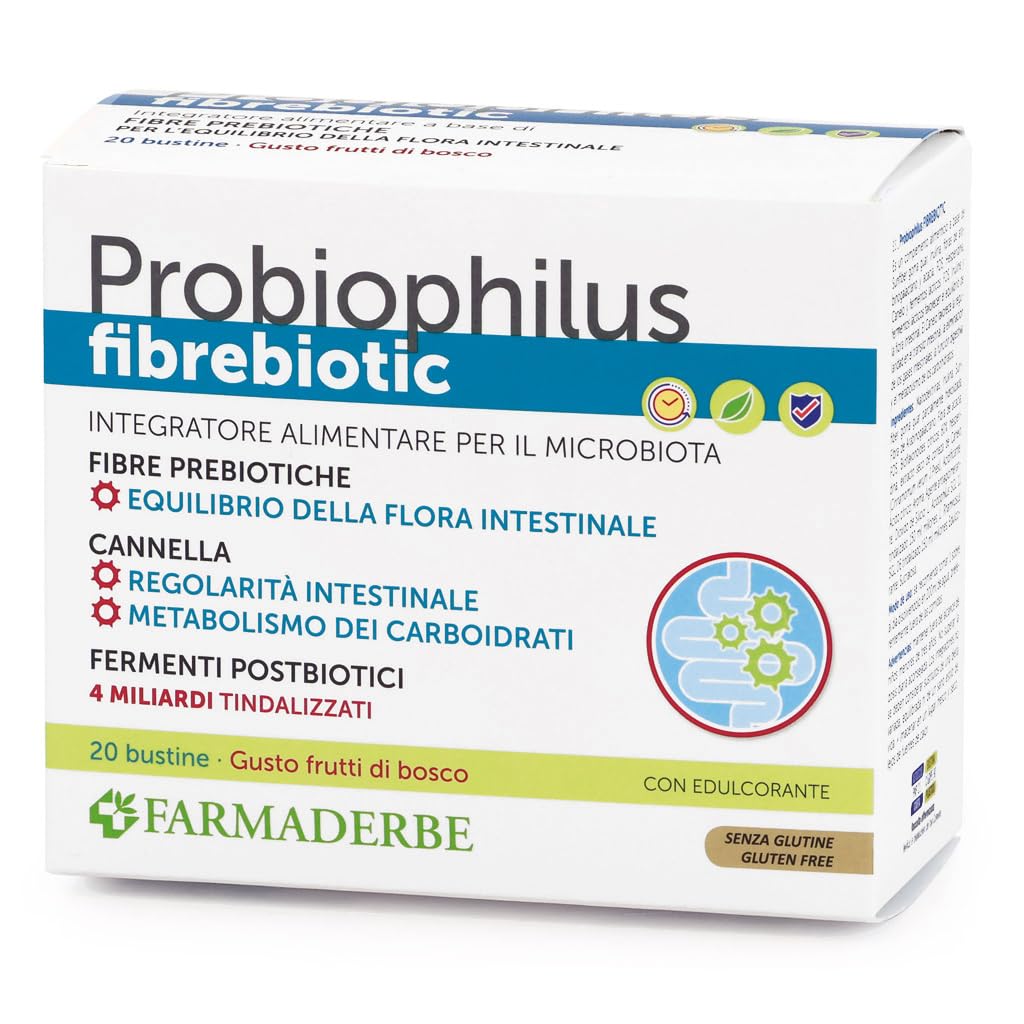 Farmaderbe Probiophilus Fibrebiotic 20 Bustine Frutti Di Bosco - 4