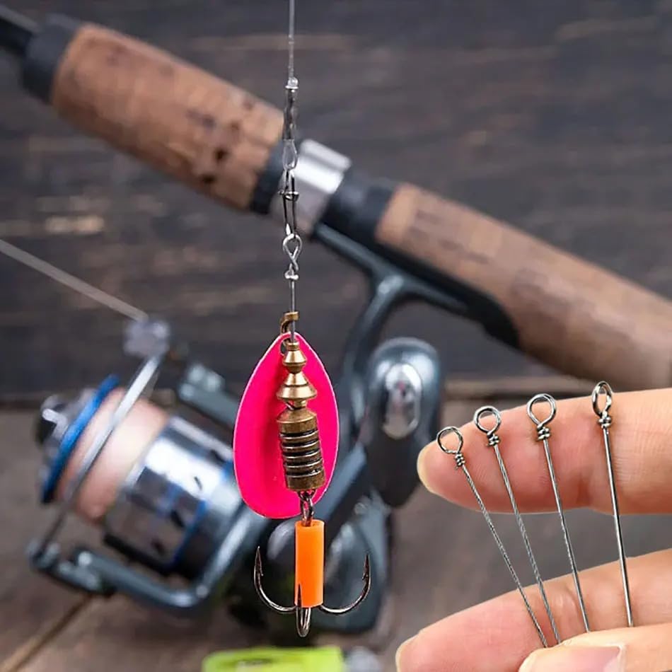 Juego de 60 piezas de ejes de acero aleado para pesca miniatura 5
