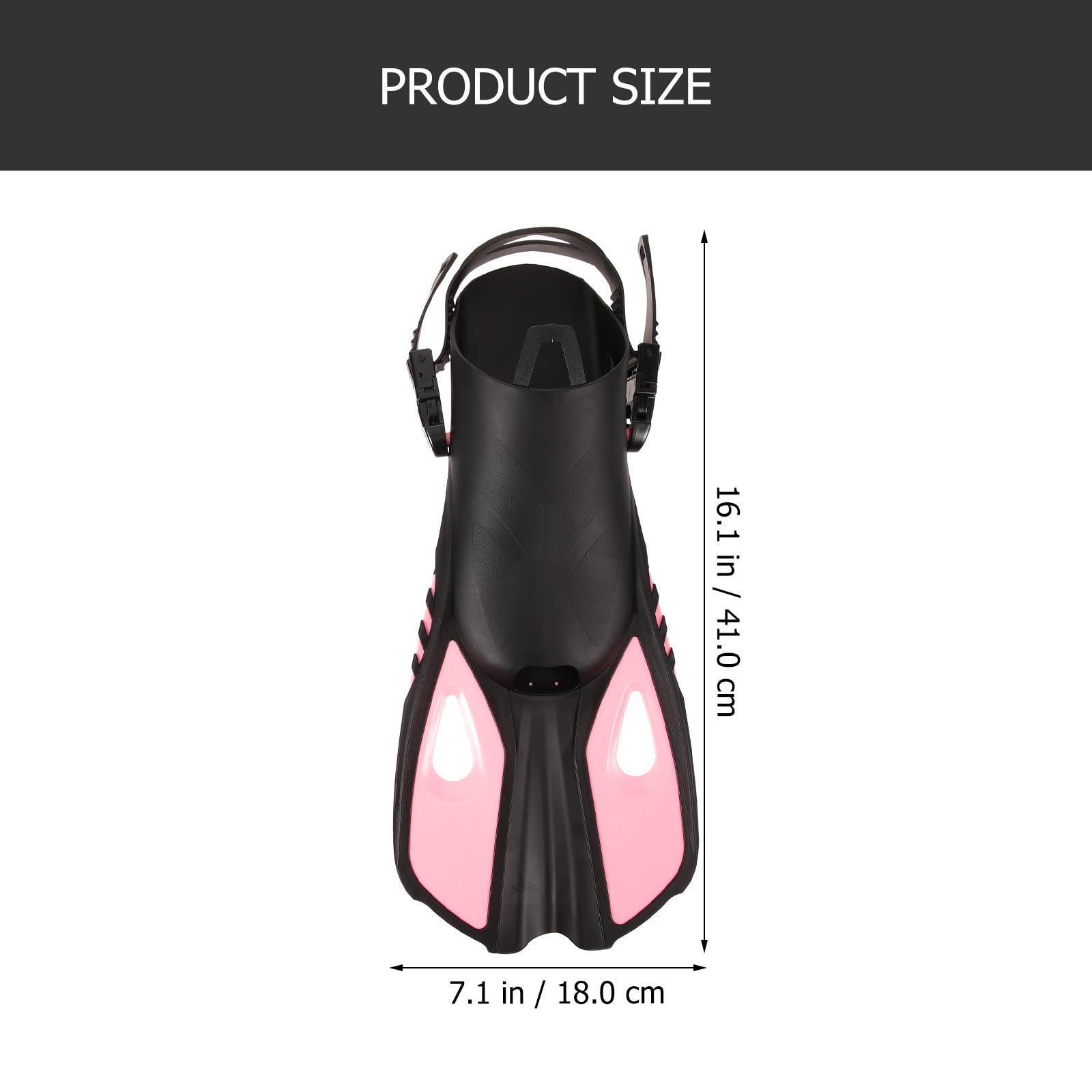 Aletas de Buceo Ajustables para Adultos, Silicona, Rosa L/xl, 1 Par | Aletas de Entrenamiento de Natación, Talón Abierto, para Buceo y Ejercicios en Piscina