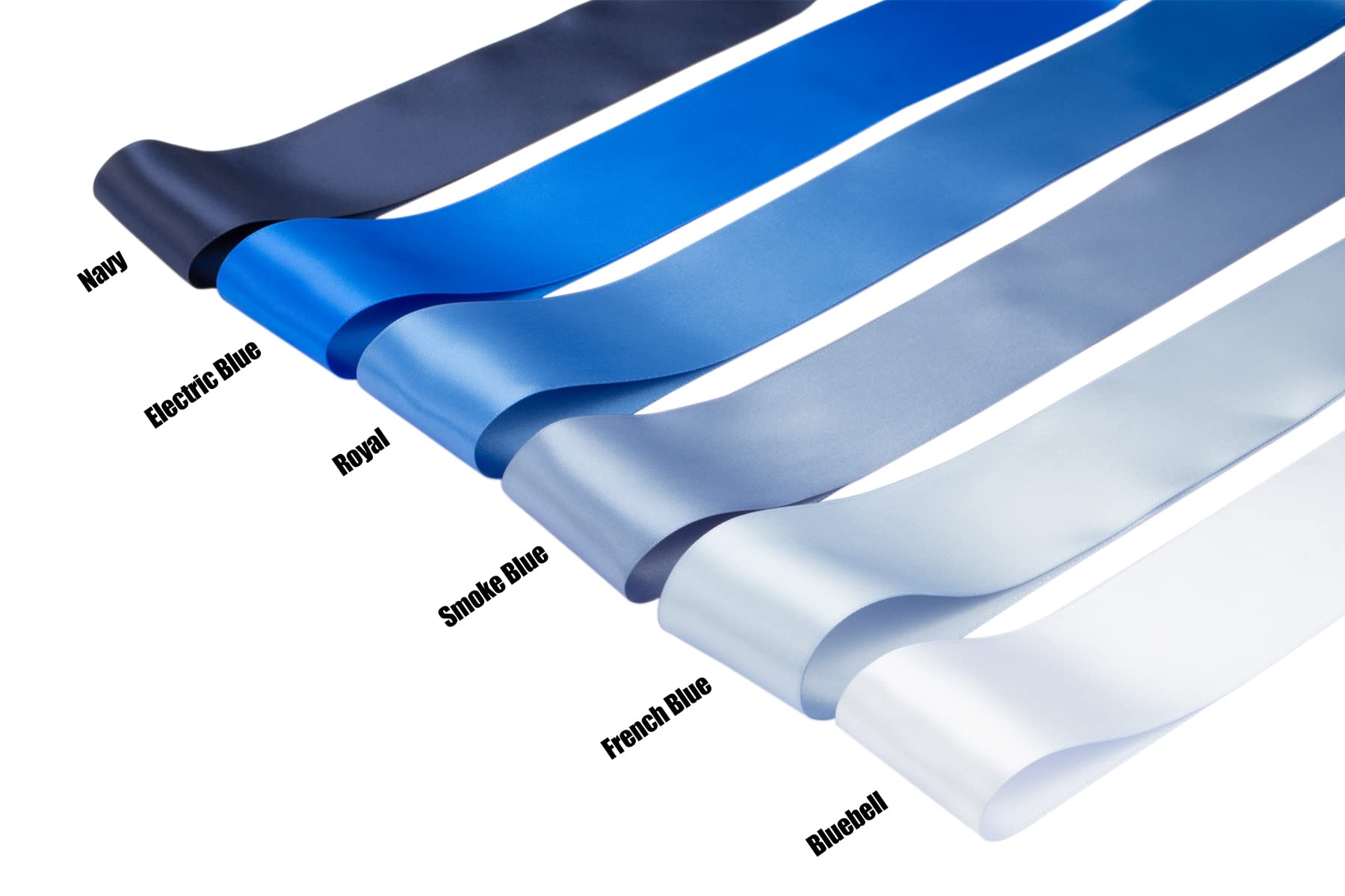 Nastro Di Raso Blu 50mm X 91m – Doppio Lato Lucido In Poliestere – Perfetto Per Confezioni Regalo, Bouquet, Torte E Decorazioni Fai Da Te
