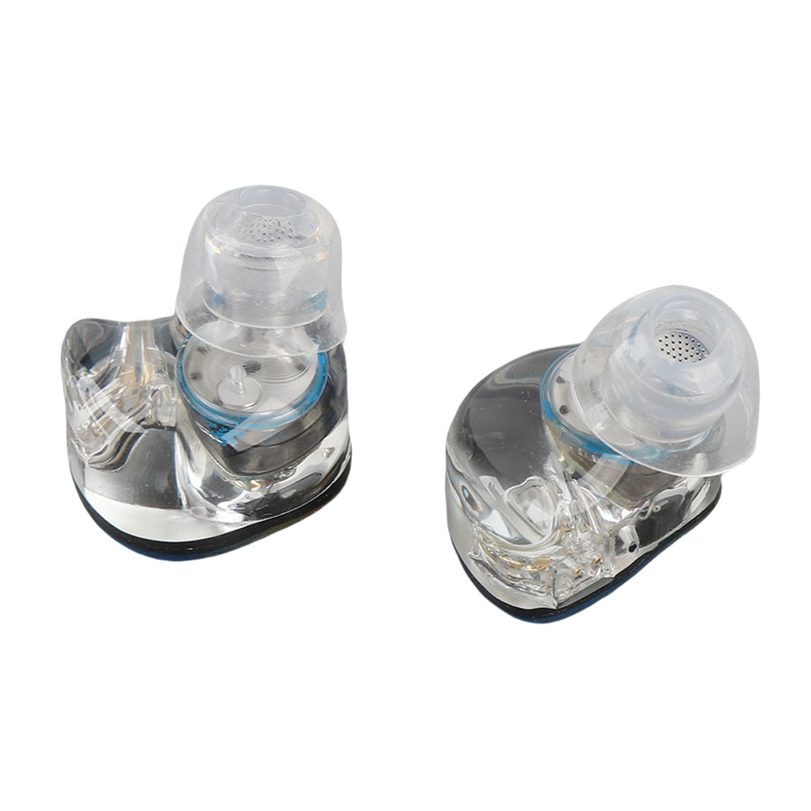 W Słuchawkach W Ear Monitor, 103dB HiFi IEM Przewodowe Słuchawki, 0,78 Mm 2 Szpilki Wtyczki Słuchawki Monitorowania Ucha dla śpiewakóW, Muzyków, Perkusistów, Audioofilów (Niebieskie złoto)