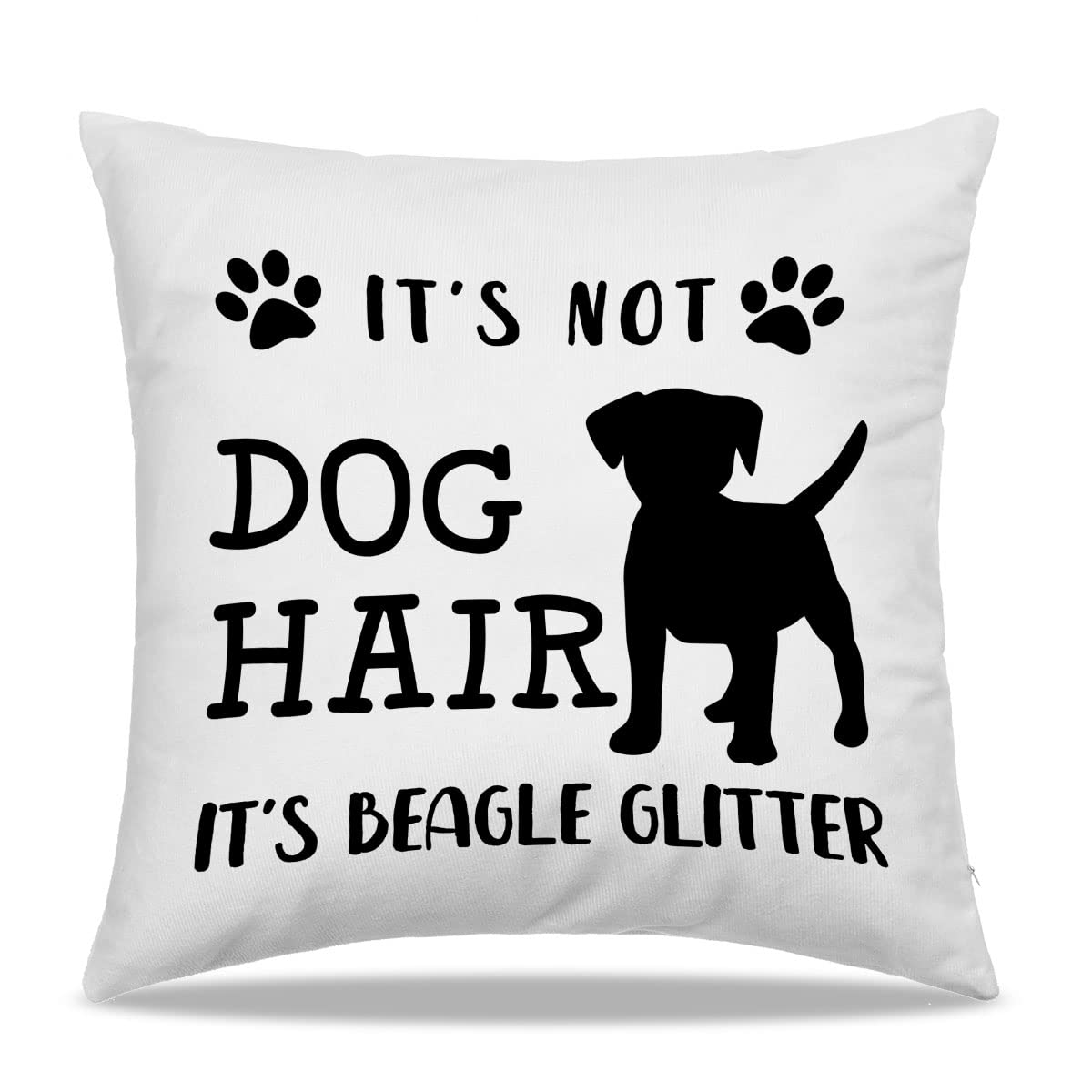 Photo 1 of **NON-REFUNDABLE BUNDLE OF 2**
DIBOR It’s Not Dog Hair It’s Beagle Glitter Throw Pillow Covers 18x18 in