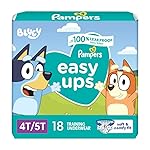 Pampers Training Pants - Easy Ups Boys & Girls Bluey - Size 4T-5T, 18 Count, Children\'s Potty Underwear (Packaging May Vary)