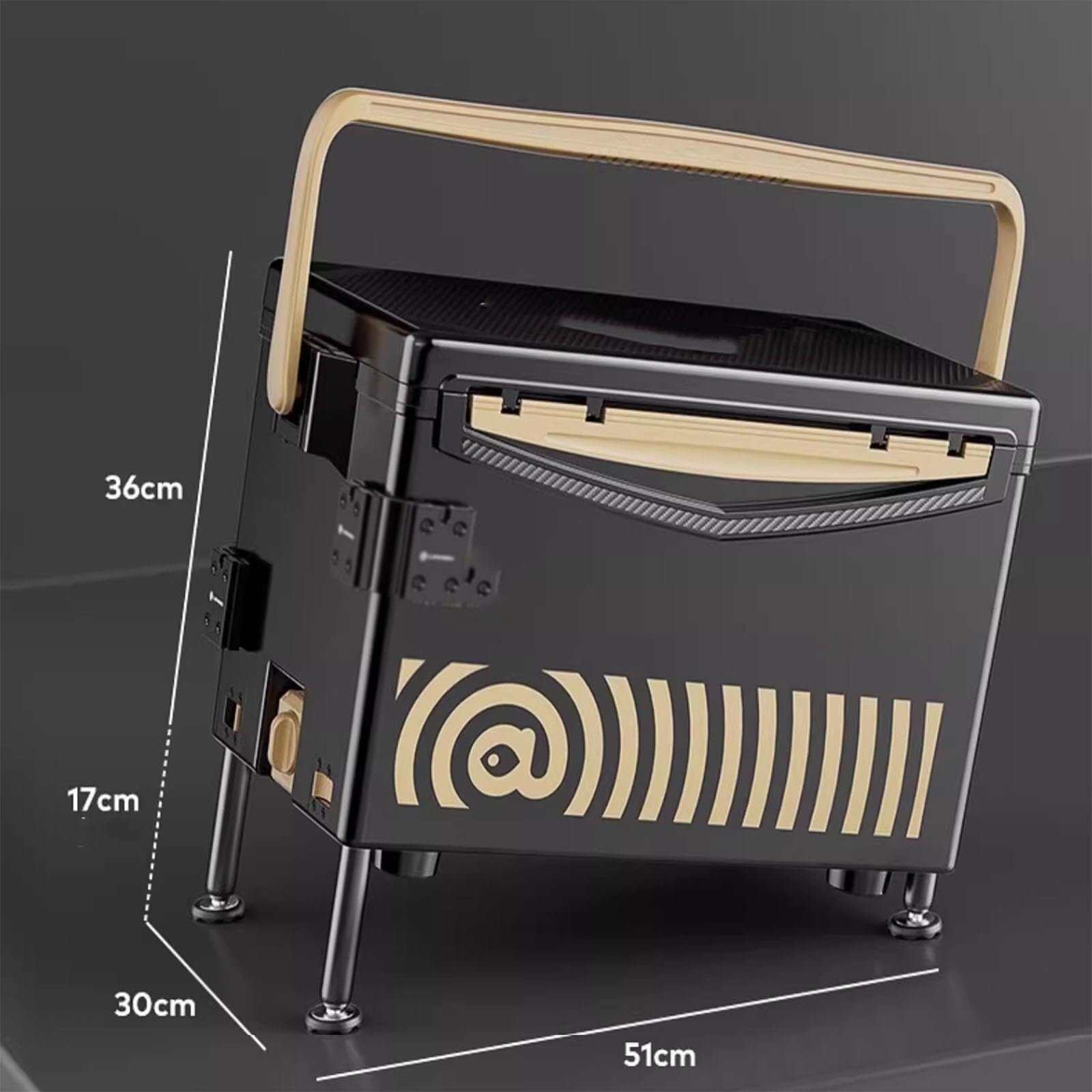 RENJJPBO Tackle Box Storage 21L Multi-Functional Fishing Box Can Hold Fishing Gear Four-Leg Lift Heat Preservation and Cold Preservation Storage of Fishing Tackle(White) (White)