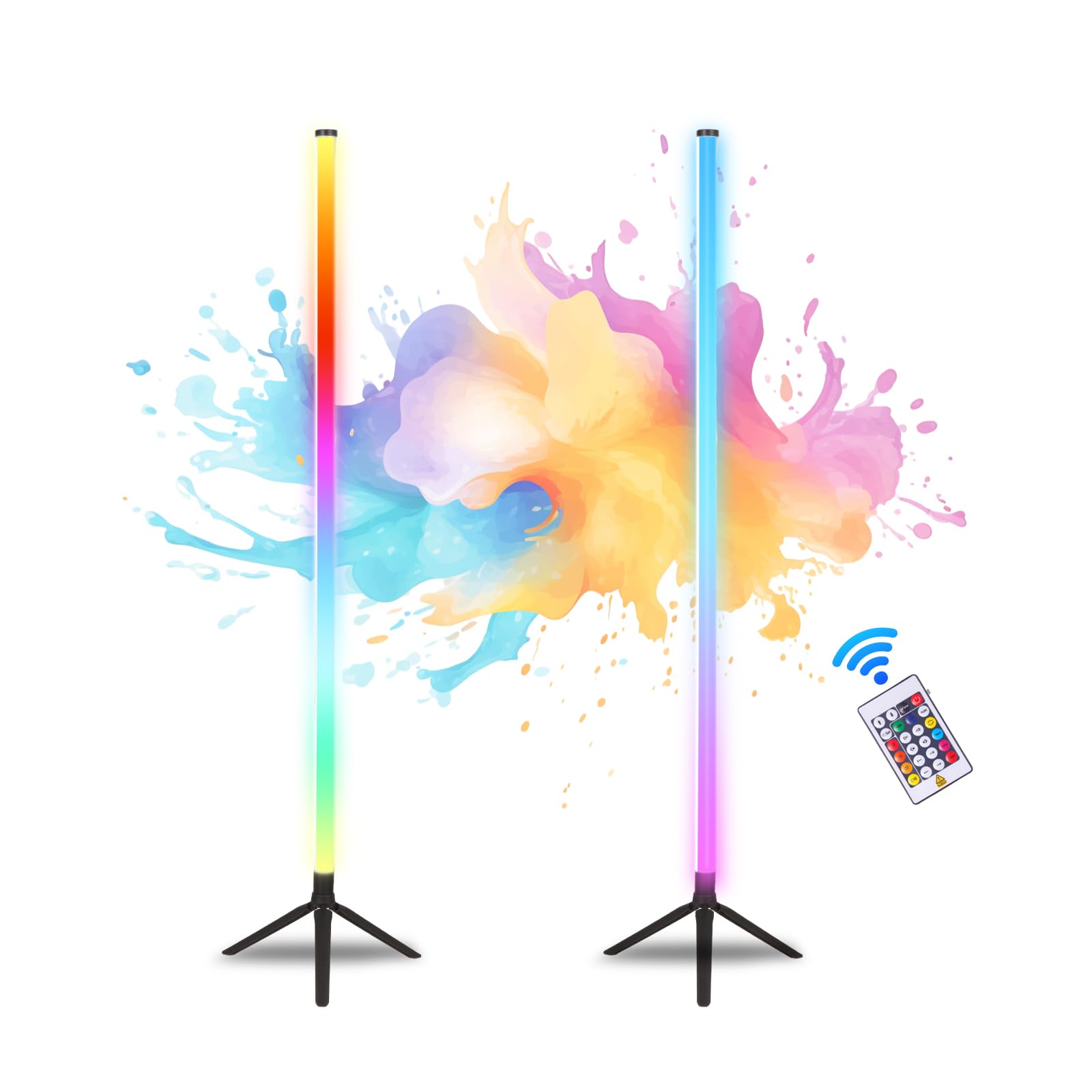 Photo 1 of Mwizbyot 2 Pack 4ft LED Tube Stage Lights