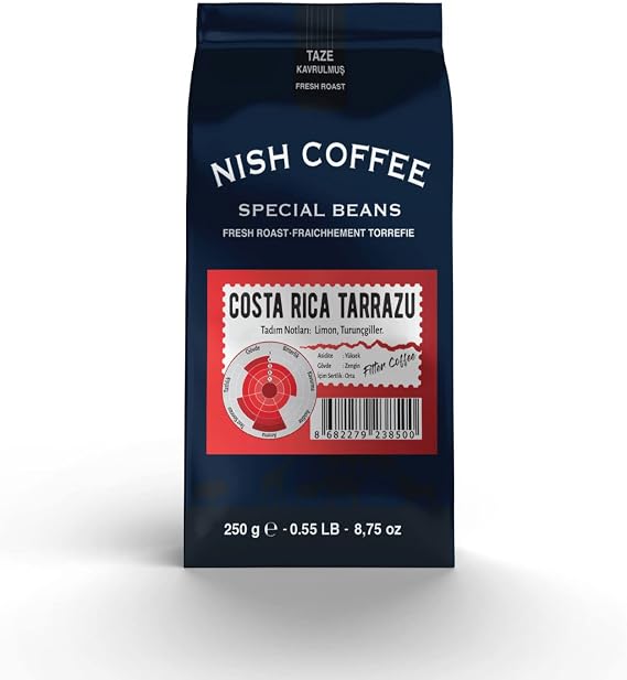 Nish Filtre Kahve Costa Rica Tarrazu 250 Gr - Öğütülmüş