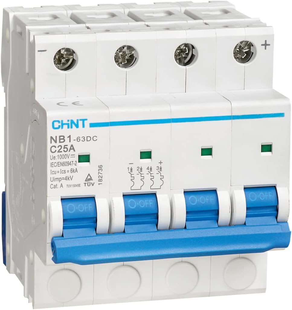 CHINT DC MCB 1000V 4P C16A CHINT MINIATURE CIRCUIT BREAKER