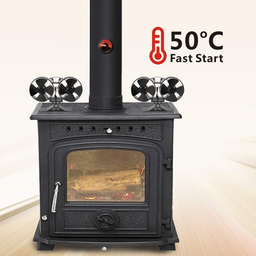 CRSURE SF-T84 Stove Fan 8 Blades Powerless Fi Stove Fan, Heat Powered Stove  Fan, Large Rooms for Fi Wood Stoves Environmentally Friendly No Electricity  : Amazon.co.uk: DIY u0026 Tools