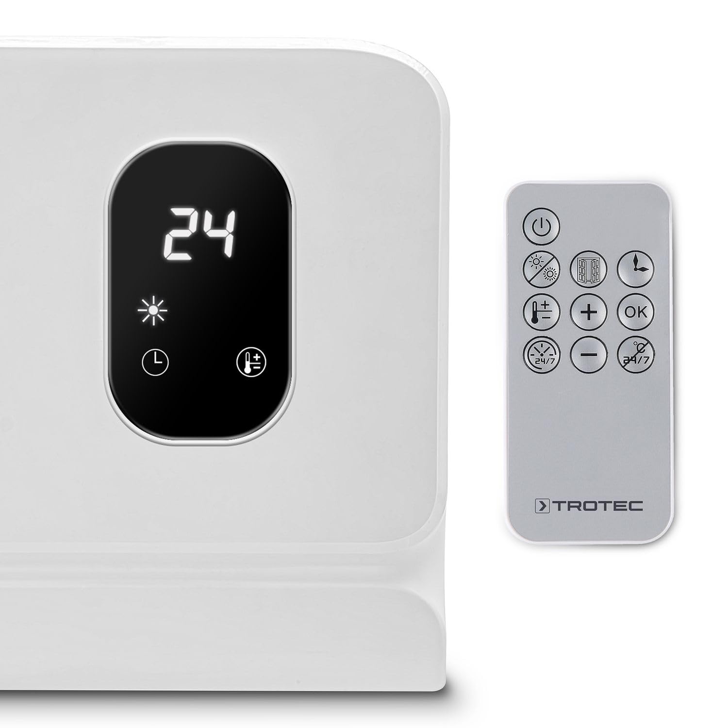 TROTEC Wandheizlüfter TFC-W 27 E – Keramikheizlüfter für Wandmontage, Heiz- & Lüftungsbetrieb, IP44, Thermostatsteuerung