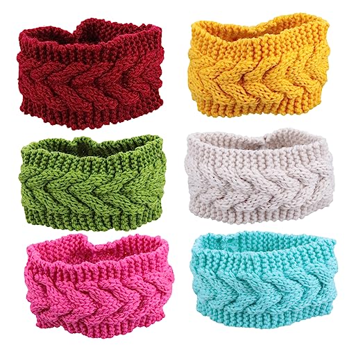 TENDYCOCO Elastic Headbands Knitted Warm Headband Set for Women Ear Warmers Comfortable Elastic Stylish and Versatile