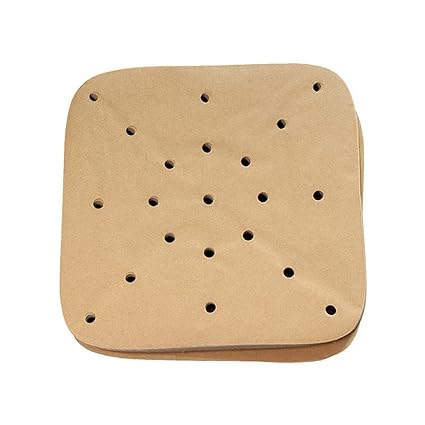 EXCLUZO 200pcs Heat Resistant Air Frying Pan Pa r Nonsti Air Fryer Liners 8.5 Inch Oil Pa r for Air Fryer Pans Bamboo Steamer Easy to Clean