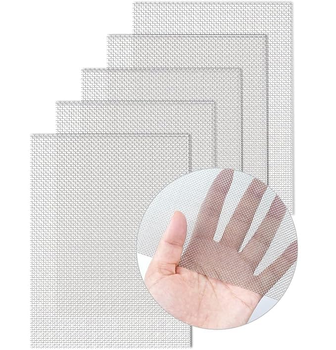 Image of Mosquito or Wind and Door Furniture Steel Net Wires & Meshes, for Living /Balcony Room Window Stitched (2x4 inch)