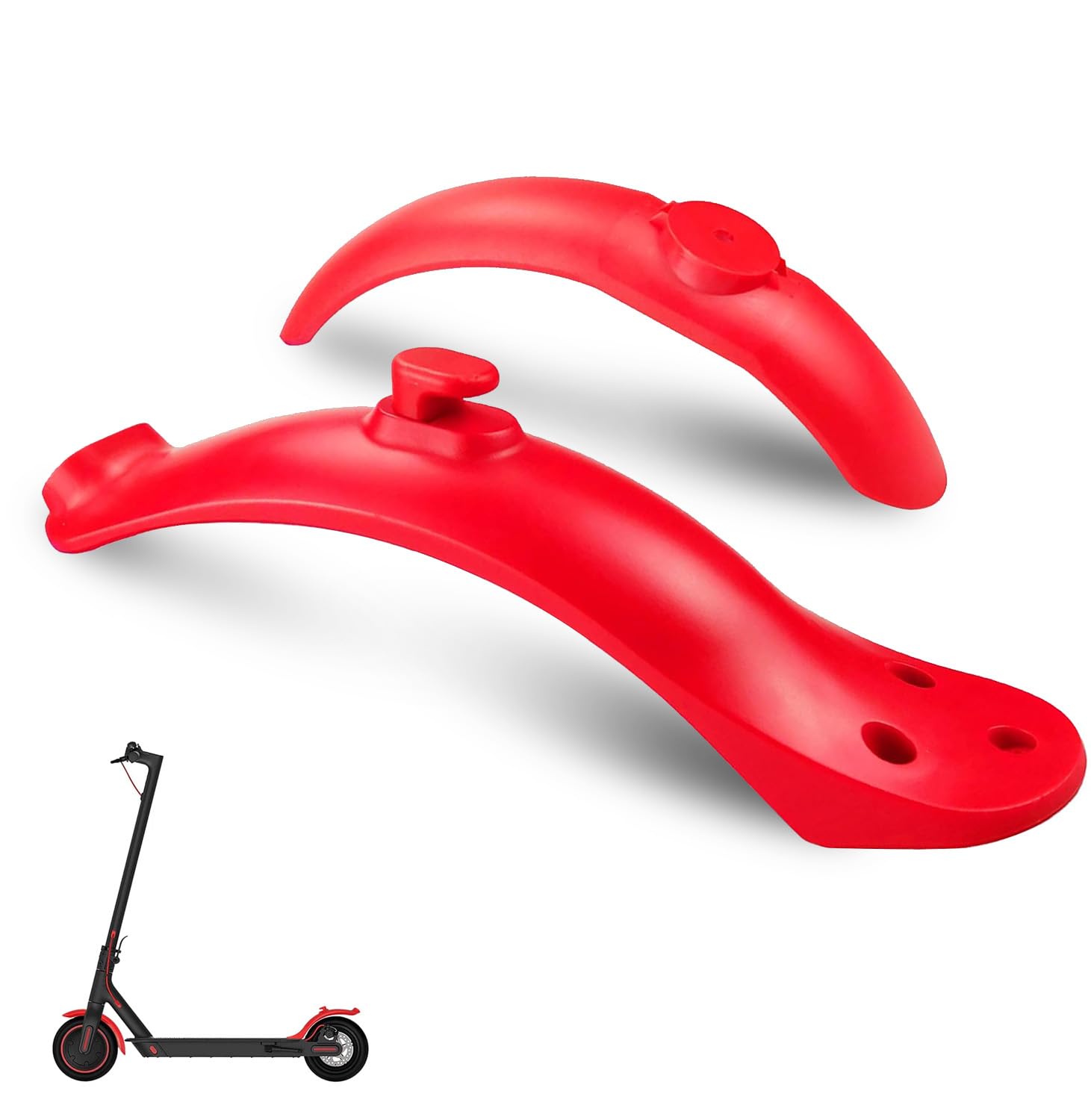 Parafango Posteriore Per Monopattino Elettrico Xiaomi M365 - Con Luce, Antischizzi E Supporto Targa - Foto 8