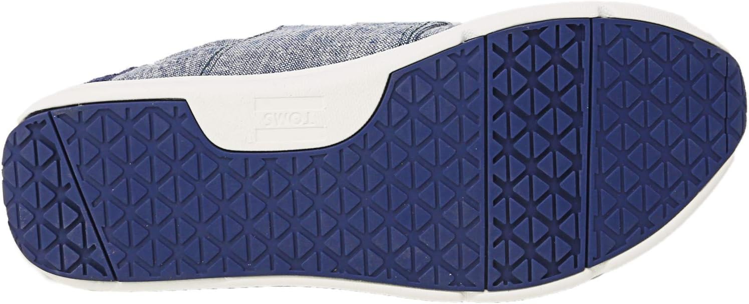 TOMS Women's Black Patent Linen Del Rey Sneaker 10008885