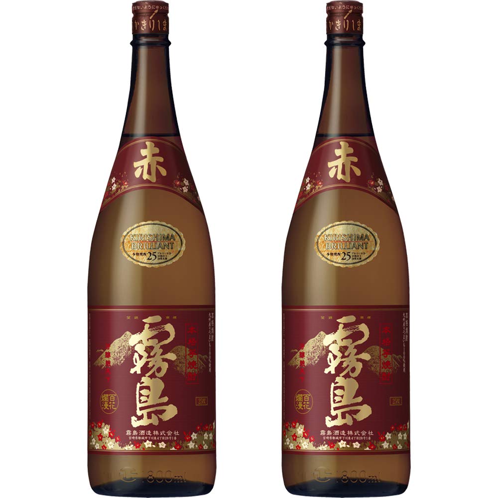 Amazon.co.jp: 霧島酒造 赤霧島 25度 [ 焼酎 宮崎県 1800mlx2本
