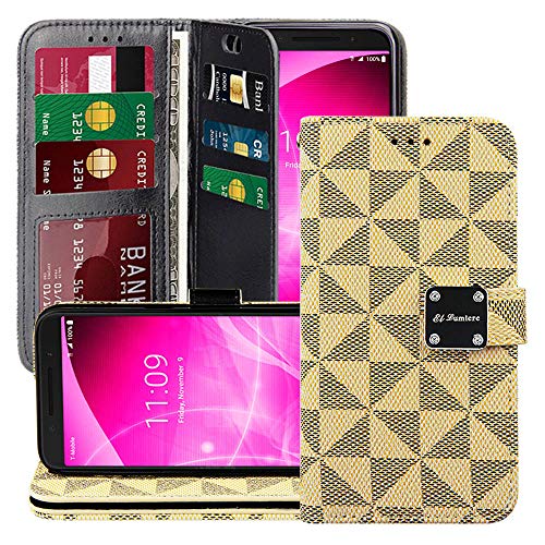 El Lumiere Louis Wallet Case for Samsung Galaxy S10 Multi-Card Slot Wallet Case [Drop Protection] Premium Leather [Kickstand Feature] (L-White)