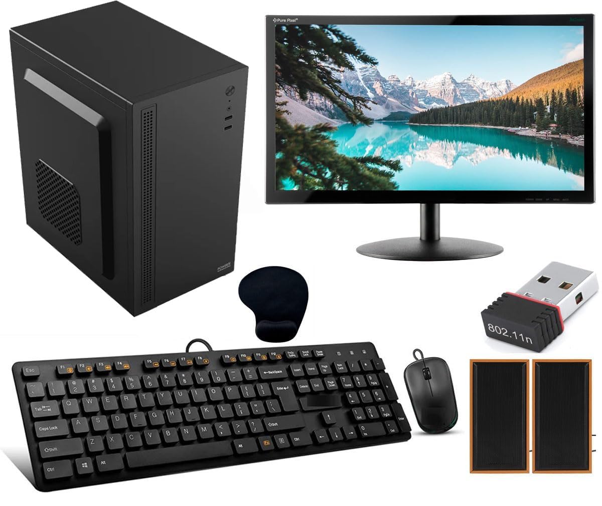 Desktop Computer Set | Core i5-3470 | 8GB RAM | 256GB SSD | Windows 10 | 19 Inch LED Monitor | Keyboard, Mouse, WiFi & Speakers-image-46