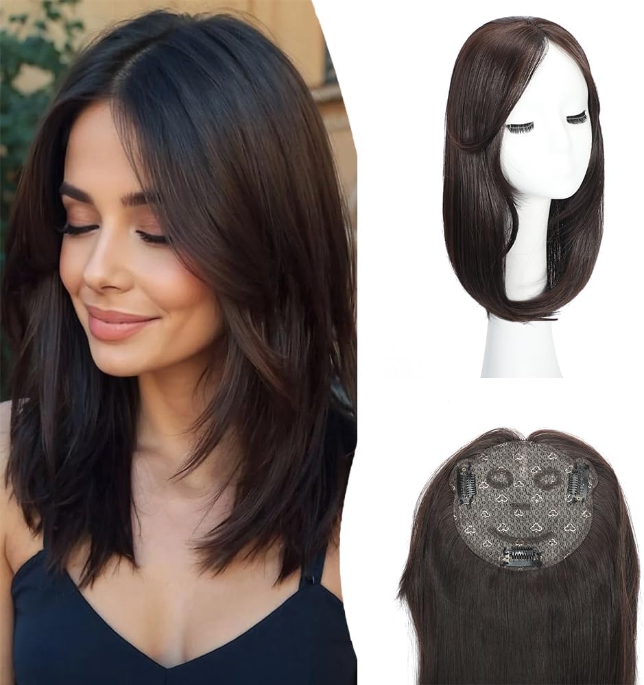 Hair Toppers for Women with Thinning Hair Toppers 360° 3D Topper Hair Pieces for Women Smiling Style Leads Fashion