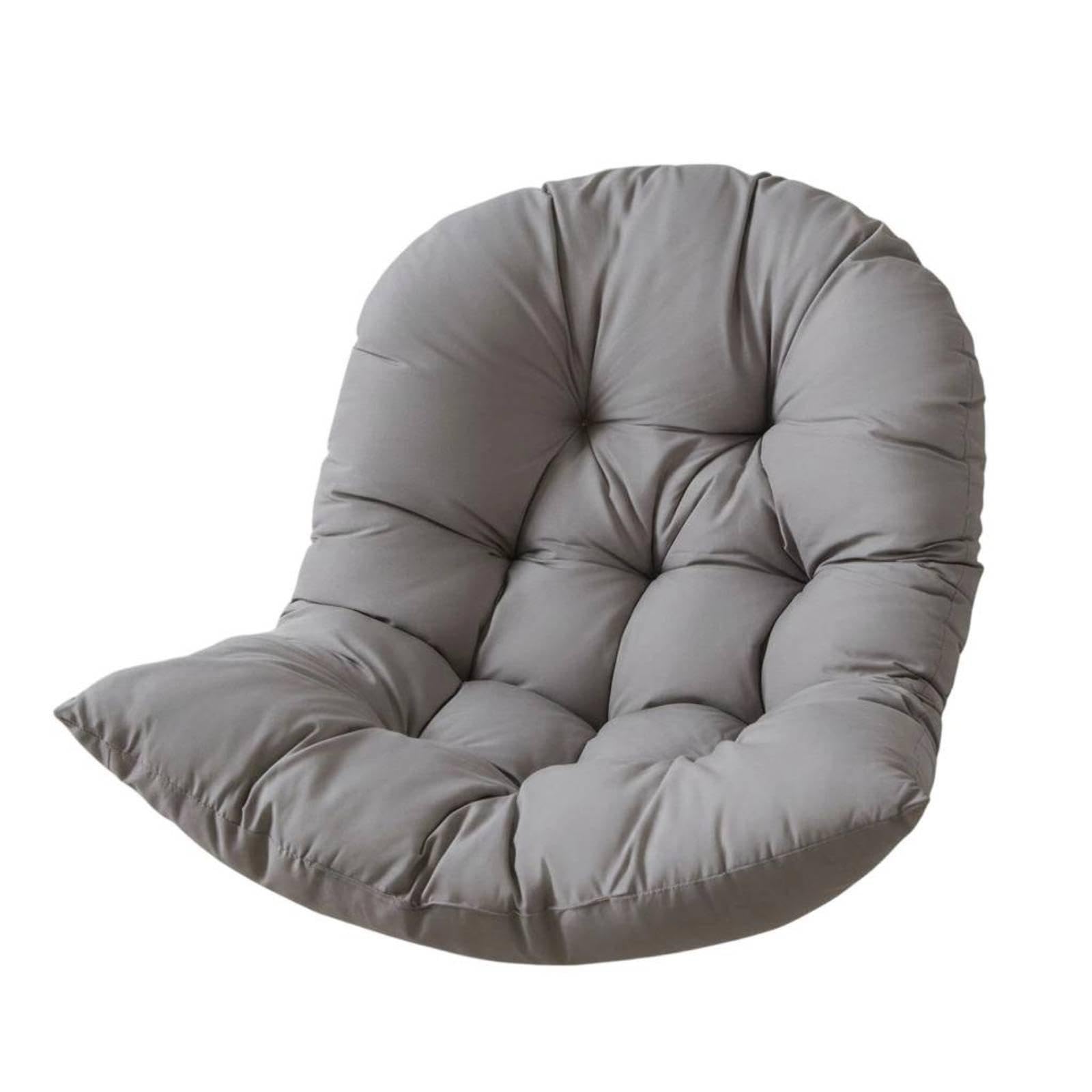 Basket Swing Seat Cushion Removable Cover Single Swing Chair Cushion Washable Egg Chair Pad Dark Gray Not Washable | Cushions & Pads | Patio & Garden Furniture | Yard Garden & Outdoor Living-image-16