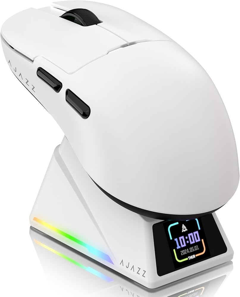 ATTACK SHARK Ajazz AJ159APEX PAW3950 Mouse para jogos, 42000 DPI