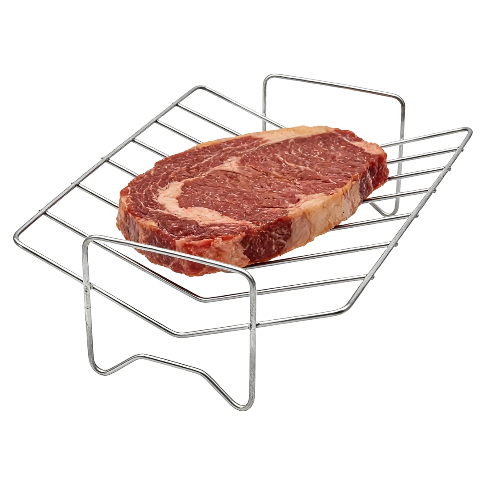 Estante para pavos de acero inoxidable con máxima resistencia térmica para asador